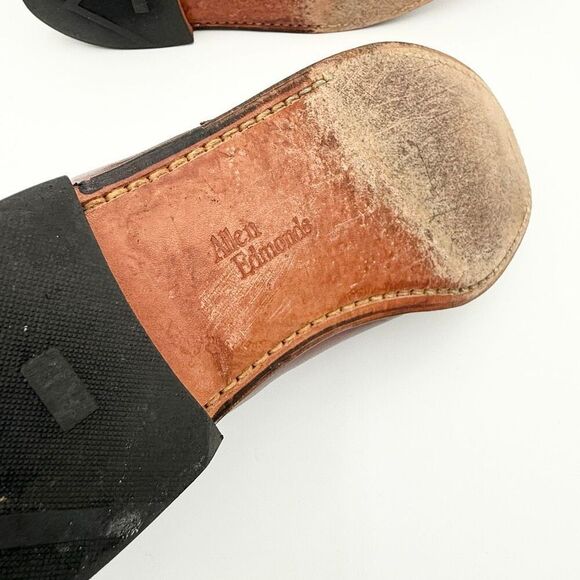 Allen Edmonds Maxfield Brown Leather Loafers With Tassels - US Men’s Size 10.5 D main image 11